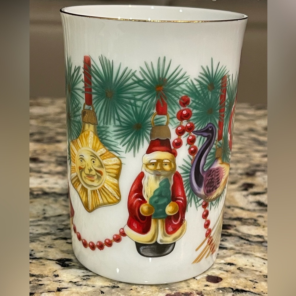 4 Vintage Otagiri Rusynyk Christmas Santa Angel Mug Tea Cup